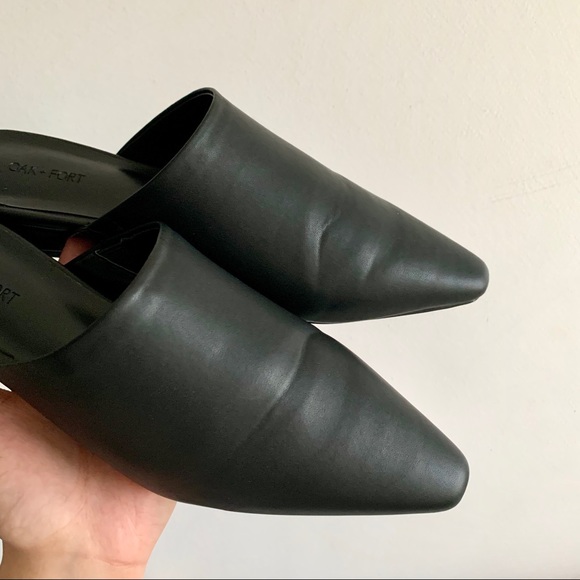 *SOLD* Oak + Fort | black pointed mules 2628 - Picture 2 of 5